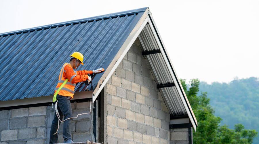 Professional metal roof installation in West Fargo, ND